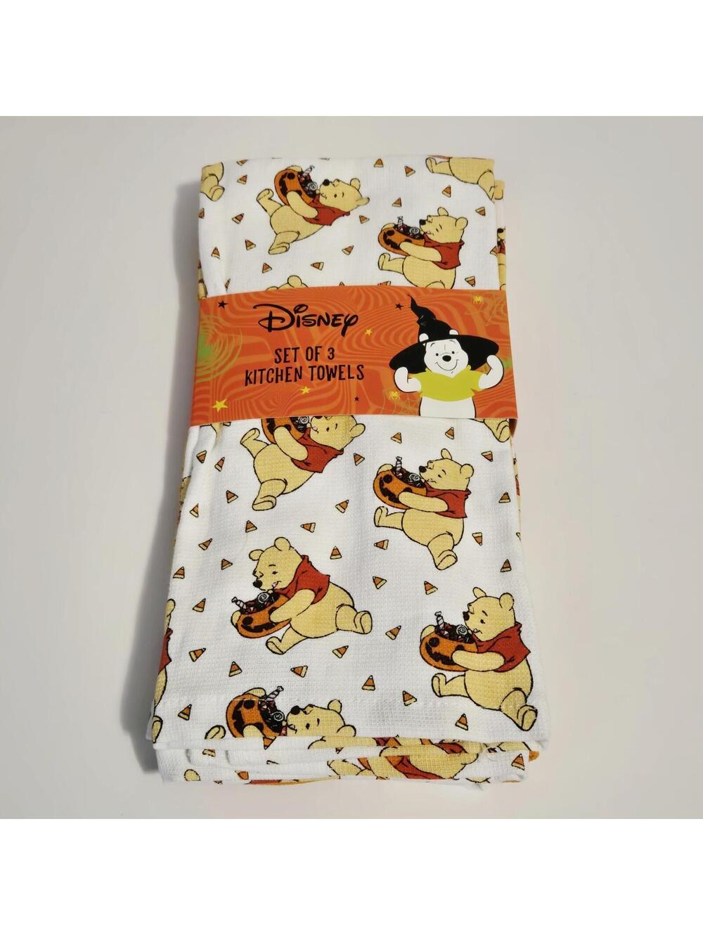 Disney Winnie The Pooh Halloween Kitchen Towels Set Of 3